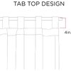 Madison Park White Curtains For Living room , Transitional-Rod Pocket Curtains For Bedroom , Andora Embroidered Back Tab Fabric Window Curtains , 50" x 95", 1-Panel Pack