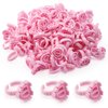 Glue Rings - Autdor 300Pcs Glue Rings for Eyelash Extensions Pink Lash Glue Rings Pigment Ring Cups Lash Glue Holder for Lash Extension Supplies Makeup Lip Microblading Supplies Nail Art