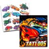 Sonic the Hedgehog Tails Toy Race Car - Bundle with Pull Back Race Car Featuring Tails from Sonic Plus Temporary Tattoos | Sonic Tails Race Car Set for Kids, Boys