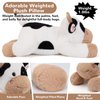 gnomantic Cow Weighted Stuffed Animals - 12 Inch 1.0 Pounds Weighted Plushies Cow Stuffed Animals - Small Stuffed Cow Weighted Plush Pillow - Cute Plush Toys Gifts for Kids & Adults (12" 1.0 lbs)