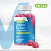 Vitamin D3 Gummies for Adults & Teens - 10,000 IU, 250mcg, Maximum Strength - Joint & Muscle Health, Immune Boost - Chewable Vitamin D Gummies - Vegetarian, Gelatin Free - Tasty Berry Flavored Gummy