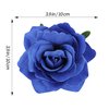 Atoden Blue Rose Hair Clip, Flower Rose Clips for Hair, Hawaiian Floral Hair Pins Rose Flower Brooch Mexican Decorative Headpieces for Women Girls Halloween Cosplay Hair Accessories