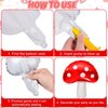 3 Balloon Number Red Blue Green Yellow Balloon Cartoon Mushroom Decorations Star Balloons for Birthday, Carnival, Party Activities, Cartoon Video Game Theme Party Supplies