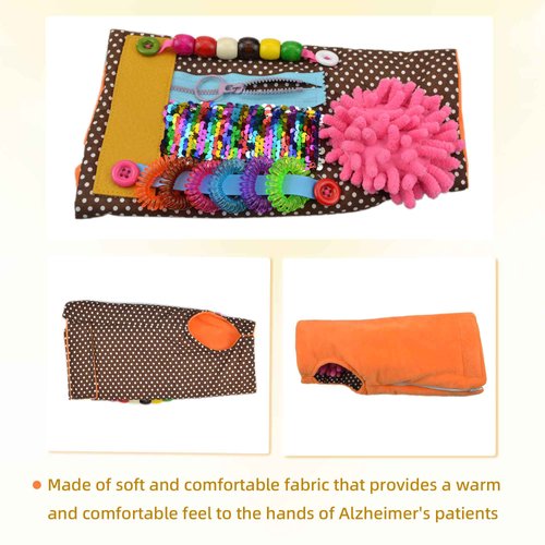 Sensory Toys for Alzheimer Patients Anxiety Relief Dementia Sensory Fidget Sleeve Therapeutic Tool
