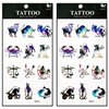 Tattoos 2 Sheets Animal Zodiac Symbol Lucky Twelve Constellation Temporary Tattoos Stickers Fake Body Arm Chest Shoulder Tattoos for Teens Men Women