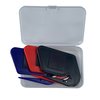 Magnetic Letter Opener Envelope Slitter Plastic Razor Blade Paper Knife,3 Pack (red,Blue,Black)