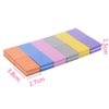 YIMART 20 Pcs Double-sided Mini Nail Buffer Block Colorful Sponge Nail Polish Sanding Buffer Strips Nail File Blocks Manicure Tools (Pink)