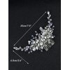 Brihasory Silver Bridal Wedding Hair Comb Handmade Rhinestone and Crystal Wedding Hair Accessories for Brides Elegant Party Prom Tiaras for Girls and Women Anniversary Valentine's Day Bridesmaid Gifts