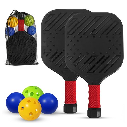 RORLAND 5.3oz Lightweight Pickleball Paddles Set of 2, Fun Play Sport Game for Kids or Adults Beginner,Teenagers Indoor Outdoor Activities (S,151g)