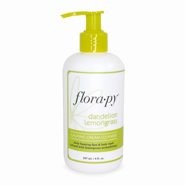 Florapy Beauty Calming Cream Cleanser Infused with Dandelion Lemongrass Aromatherapy, Skincare Meets Selfcare, Makeup Remover, Ultra-Gentle Ingredients, Clean Beauty Formula