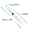 Careach 30pcs 3mL Syringe with Needle 23 Gauge 1inch, Luer Lock Syringe for Scientific Labs, Industrial