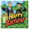 Treasures Gifted Officially Licensed Wild Kratts Birthday Party Napkins - Pack of 32 Wild Kratts Napkins - Wild Kratts Party Supplies - Wild Kratts Birthday Party Supplies - Wild Kratts Decorations