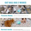 Power Ball 2.0 Cat Toy, Interactive Cat Smart Ball Toy 2.0, Automatic Power Rolling Ball, Automatic Moving Rolling Ball for Indoor Cats, Smart Pet Toy Ball with USB Charging (Pink & Blue)