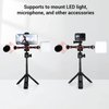 Dual Cold Shoe Mount by SmallRig, Extension Bar Universal Cold Shoe Adapter with 1/4" Thread Holes, for Microphone,Led Video Light, Audio Recorder Monitors-3483B