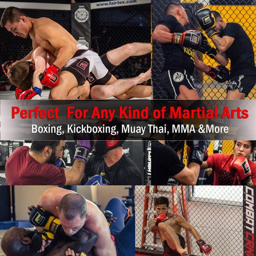 Combat Corner Mexican Pro Boxing Hand Wraps 180 Inches for Men and Women - Fist Protection and Wrist Support Handwraps | Great for Muay Thai, Boxing, MMA, Kickboxing and Martial Arts Training