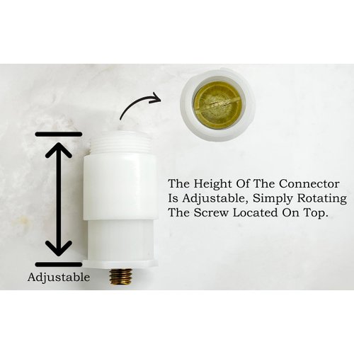 Bathtub Drain Plug Drain Stopper, Tip-Toe Bath Plunger (5/16 Inch, Chrome)