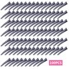 100pcs 45mm Black Alligator Hair Clips Metal Duckbill Hairpins Professional Non-slip Single Prong Curl Clips Teeth Bows Hairclips Hairdressing Salon Styling Hair Grip DIY Accessories for Women Girls