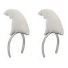 Beistle 2 Piece Plush Fabric Shark Fin Headbands Under The Sea Party Supplies, Gray, one size