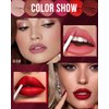 Matte Liquid Lipstick for Women-2Pcs Pink Neutral & Red Highly Pigmented Lip Stain Tint,Super Velvet Matte Lip Gloss, Long Lasting Up to 16H Wear,Waterproof Smudge-proof Non-Stick Cup Lip Makeup-03+05