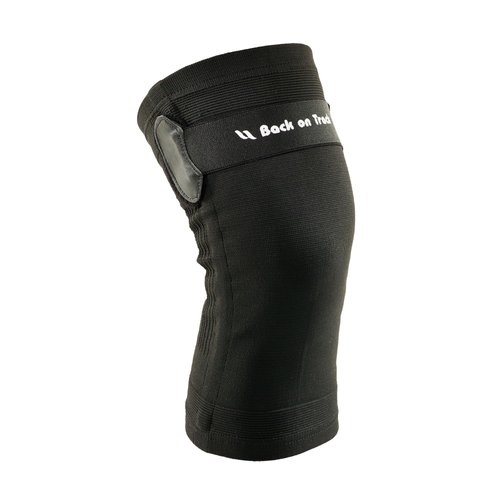 Back on Track Therapeutic Knee Brace with Strap - Adjustable Compression Knee Support Brace with Strap for Adult Men & Women, Black, L