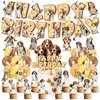 Beagle Theme Party Supplies Beagle Birthday Party Decorations Includes Beagle Happy Birthday Banner Cake Cupcake Toppers Hanging Swirls Balloons for Beagle Dog Birthday Party