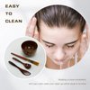 BEECO GIF2U Skincare Face Mask Mixing Bowl Set,Makeup Skin Care Products for Clay Mask,Home DIY Beauty & Personal Care Tools Kit Wood Bowl,Spatula,Spoon,Brush,Facial Headband,Wrist Washband