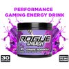 Rogue Energy Drink Powder for Long Gaming Hours - Gaming Energy Powder for Mental Focus - Sugar & Gluten Free - Gaming Supplement with Caffeine & Vitamins - Made in USA (Grape Popsicle - 30 Servings)