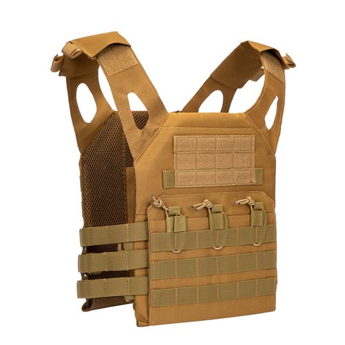 Jipemtra Tactical Airsoft Vest Outdoor Molle Breathable JPC Vest Game Protective Vest Adjustable Modular Chest Set Vest CS Field Vest Training Vest for Slim Person