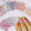 Flower Nail Stickers 90 Sheets 3D Self-Adhesive Gold Line Nail Floral Stickers Multi-Design Flower Nail Decals Multicolor Flower Manicure Stickers with Tweezer