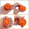 Erinnmy 24 pcs Mini Basketball Stress Balls,2.5 Inch Mini Basketballs for Kids,Mini Foam Sports Balls,Small Basketball Stress Relief Squeeze Balls for Basketball Party Favor Classroom Reward