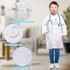 ERDOGLY Doctor Costume for Kids, Kids Lab Coat with Stethoscope, Toddler Doctor Coat Scientist Dress up, Career Day Costume for Boys Girls, Halloween Doctor Role Play Gift