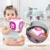 Learning Cube Toys for 1+ Year Old Girl, Bilingual Cube with Music & Light, Educational Toy for Toddler Age 1-2, Early Learning Musical Baby Toys 12-18 Month, Christmas Birthday Gifts for Kids Aged 1+