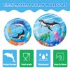 WERNNSAI Ocean Party Decorations - 64 Pcs Shark Party Plates Napkins Forks Under the Sea Theme Party Supplies Sea Animal Paper Plates Napkins for Kids Birthday Baby Shower Serves 16 Guests