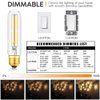 T10 Led Bulb,Dimmable 6W Led Tubular Bulbs, Soft White 3000K, 60 Watt Incandescent Bulb Equivalent, 3000K Soft White, Clear Glass, E26 Base Lamp Bulb, for Cabinet Display Cabinet etc,3 Pack.