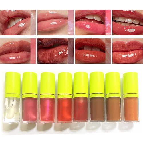 MYUANGO Lip Oil Moisturizing, Hydrating Lip Care Lip Tint, Shiny Lip Glow Vegan Plumping Lip Gloss for Dry Lips (02)
