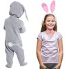Skeleteen Bunny Rabbit Costume Set - White and Pink Ears, Bow Tie and Tail Accessories Kit for Kids of All Ages