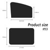 4Pack Car Window Shades with Magnets,Strong-Light Blocking&UV Protection Privacy Shades,Universal Essential Interior Accessories for Baby,Car Camping and Napping Curtains