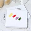 Beautifultracy 50 Sheets Disposable Nail Polish Palette Paper Nail Art Mixing Palette Papers Portable Waterproof Nail Art Makeup Palette Nail Gel Mixing Tool with Nail Palette Stirring Rod (50pcs)