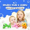SplashEZ Dinosaur Bath Toys No Holes, Mold Free Baby Bath Toys for Toddlers 1-3, Dino Bath Toys for Tub, Beach, Pool, BPA-Free, Dishwasher-Safe, Infant Bathtub Toys for Boys & Girls 3 pcs