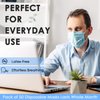 Disposable Face Mask for Men & Women (Pack of 50) - 3-Ply Facial Mouth Cover Masks - Breathable Face Protective Masks with Earloops & Adjustable Nose Clip - Disposable Masks For Adults