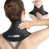 ComfiTECH Gel Ice Pack Wrap for Neck and Cervical, Reusable Cold Compress for Sports Injuries, Swelling, Medium, Black