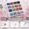 10400PCS Rhinestones, QPRETTY DU Jelly Resin Rhinestones for Crafts, Flatback Non-Hotfix Crystals DIY Nails Gemstone with Tweezer & Picker Pen