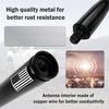 Car Bullet Antenna,Truck Exterior Decoration Accessories Antenna Toppers[New Upgrade Flag Design] AM/FM Radio Signal for Car SUV Truck Most Auto Cars Antenna Accessories Replacement (Black