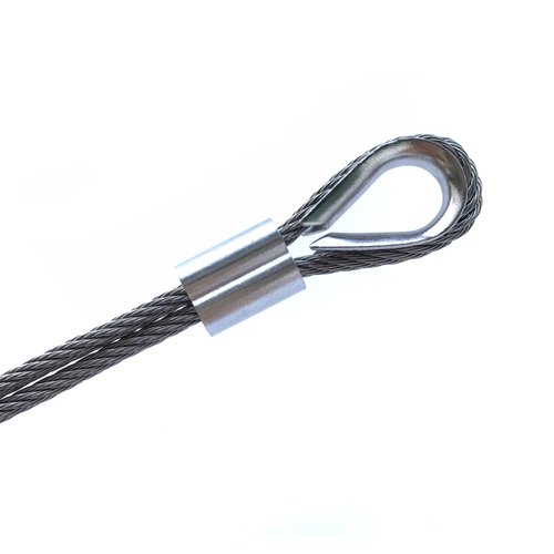 HEVERP 50 PCS M3 Stainless Steel Thimble for 1/8 Inches Diameter Wire Rope