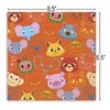 Unique Square Multicolor Cocomelon Luncheon 6.5" x 6.5" (Pack of 16) Ultra-Absorbent & Disposable Paper Napkins-Perfect Supplies for Birthday Party, Themed Events & Celebrations, Medium