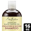 Shea Moisture Jamaican Black Castor Oil Strengthen & Restore Shampoo, Shea Butter, Peppermint & Apple Cider Vinegar, Sulfate Free, Natural, Chemically Processed Hair, Family Size, 16 Fl Oz