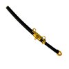 Black Plastic Toy Katana Sword with Removable Sheath for 6-8 Inch Action Figures