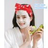Ondder 8 Pcs Polka Dot Spa Makeup Headband Skincare Headbands Terry Cloth Face Wash Headband Cute Head Band for Skin Care Make Up Headbands for Women Makeup Bow Hair Band for Washing Face