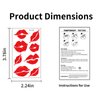 HAIIDOAK Kiss Temporary Tattoos for Adults, 10 Sheets Kiss Tattoos with Heart, Rose and Red Lip Prints Designs for Valentine's Day Party