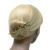 Set of 6 JCGY Flower Metal Alligator Beakclips Duckbill Long Narrow Hair Clips For All Hair Type